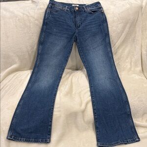 Wrangler Women's Flare Jeans in Deep Blue